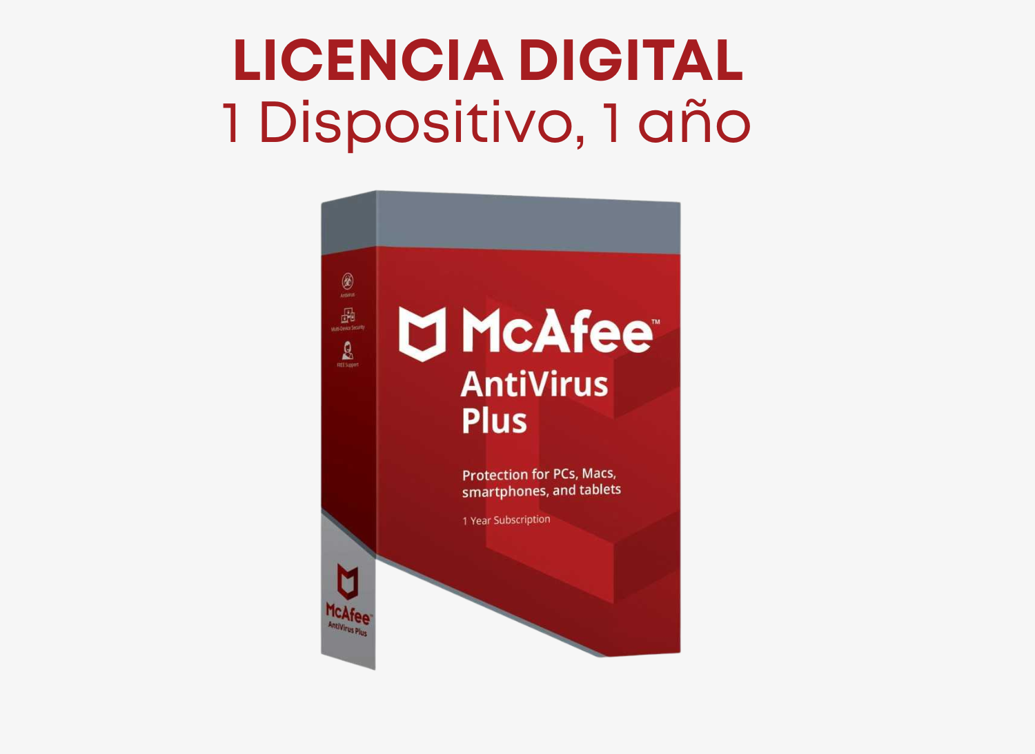 McAfee AntiVirus Plus [Licencia Digital] 1 dispositivo 1 año