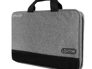 Maletín para Notebook Unno Tekno CitySlim 15.6" Gris/Negro