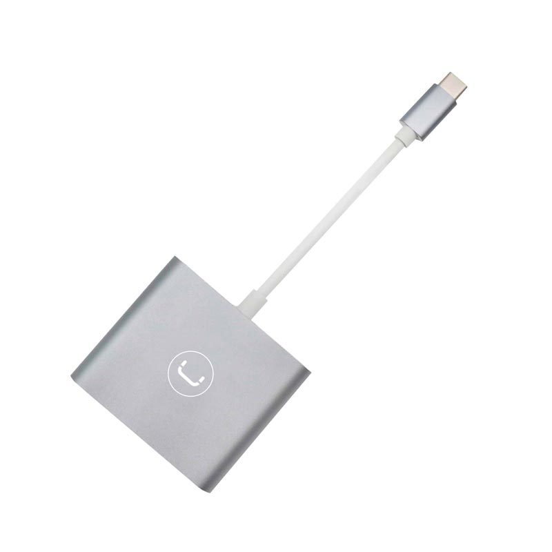 Adaptador Unno Tekno USB-C a HDMI HB1103SV Plateado