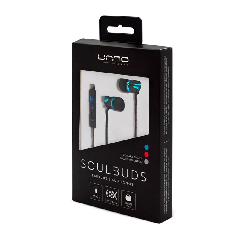 Audífonos In-Ear Unno Tekno HS7009 3.5mm SoulBuds Azul