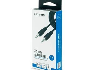 Cable de Audio 3.5mm Unno Tekno CB4052BK 3.5 Metros Negro
